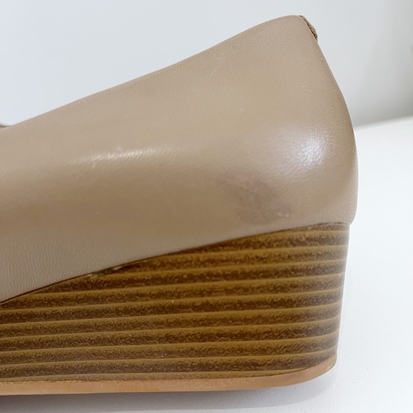 Cole Haan Open Toe Wedge in Tan - Picture 6 of 7